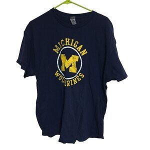 GILDAN MICHIGAN WOLVERINES T-SHIRT MENS SIZE XL